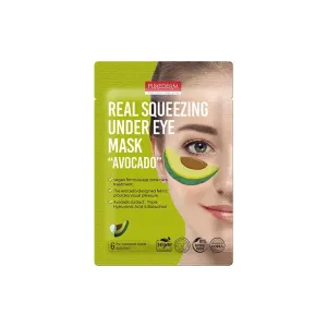 8809738323267PUREDERM Real Squeezing Under Eye Mask Avocado 6 Pcs_beautyfree.gr