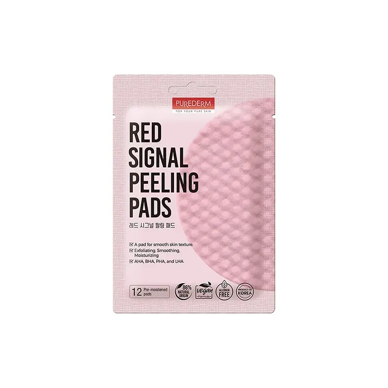 8809738324479PUREDERM Red Signal Peeling Pads 12Pcs_beautyfree.gr