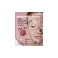 8809738320105PUREDERM Skin Brightening Mud Sheet Mask Pink Clay 15gr_beautyfree.gr