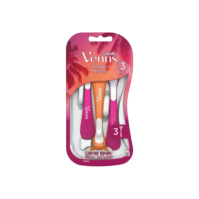8700216756884GILLETTE VENUS Smooth Miami Γυναικεία Ξυραφάκια μιας Χρήσης&nbsp;3τμχ_beautyfree.gr