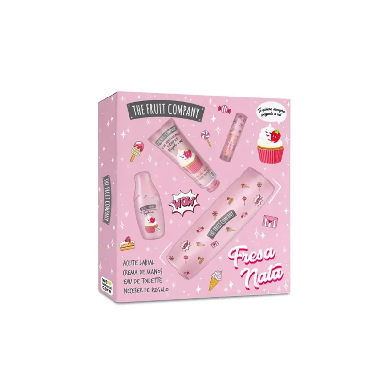 8436559718073THE FRUIT COMPANY Gift Set Summer Strawberry & Cream (18073)_beautyfree.gr