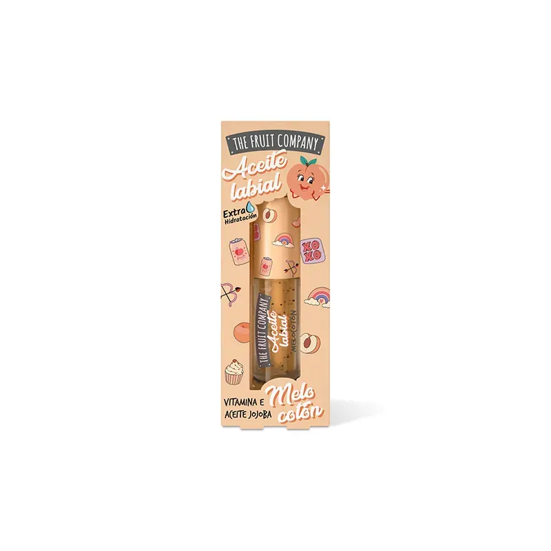 8436559718127THE FRUIT COMPANY Hydrating Lip Oil Peach (18622-3)_beautyfree.gr