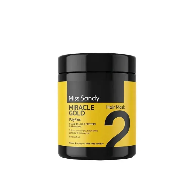5203216794663MISS SANDY POLYPLEX Hair Mask Miracle Gold 1000ml_beautyfree.gr