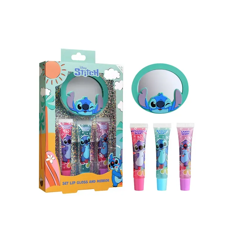 8411114097930AIRVAL STITCH Lip Gloss 3Pcs 7,5ml & Mirror_beautyfree.gr