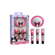 8411114098104AIRVAL Kuromi Lip Gloss 3Pcs 7,5ml & Mirror_beautyfree.gr