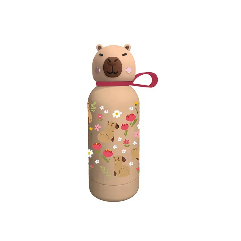 5205698821486MUST TEAM Capybara Παγουρι Ανοξειδωτο Θερμος 500ml_beautyfree.gr