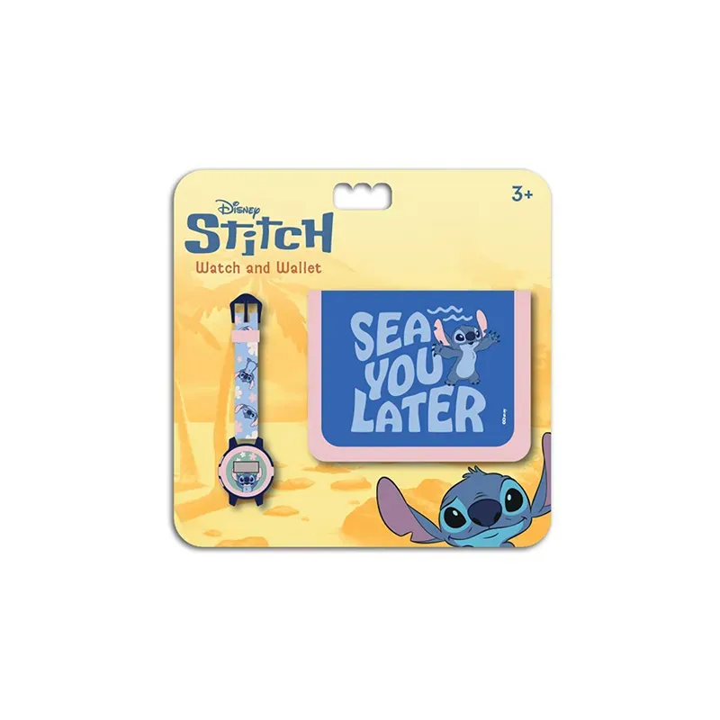 5205698799716STITCH Design 1 Σετ Ρολοι & Πορτοφολι _beautyfree.gr