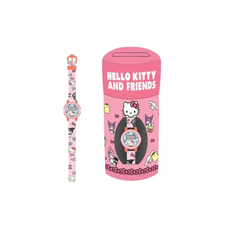 5205698799556HELLO KITTY & FRIENDS Ρολοι Σε Μεταλλικο Κουτι_beautyfree.gr