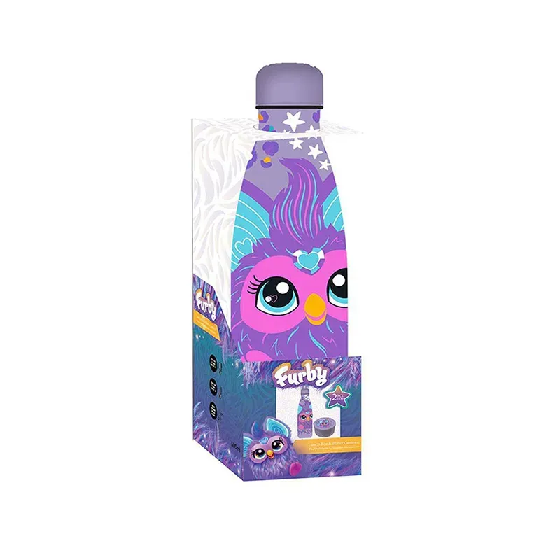 5205698825200FURBY Σετ Φαγητοδοxειο Pp 130ml & Παγουρι Ανοξειδωτο 500ml _beautyfree.gr