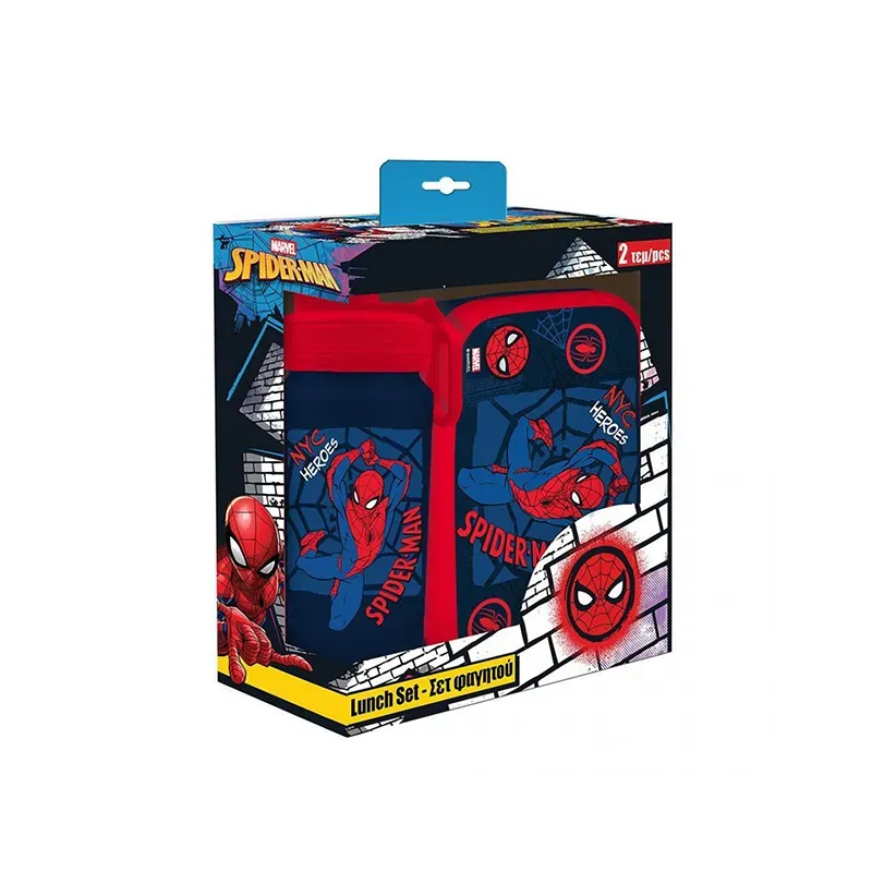 5205698822773SPIDERMAN Σετ Φαγητοδοxειο Pp 800ml & Παγουρι Αλουμινιου 500ml_beautyfree.gr