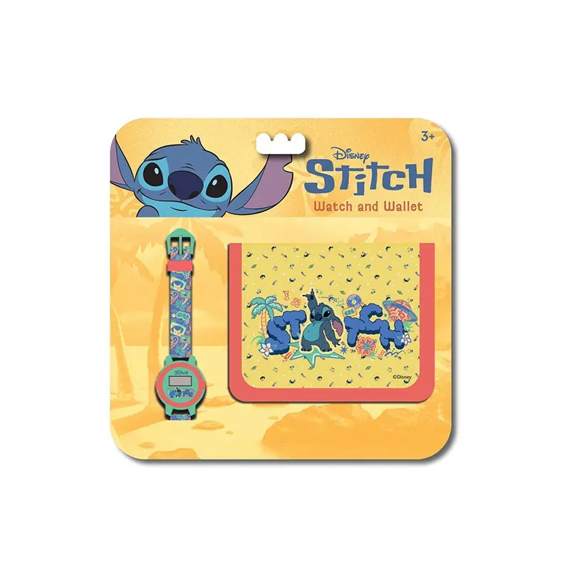 5205698799723STITCH Design 2 Σετ Ρολοι & Πορτοφολι _beautyfree.gr