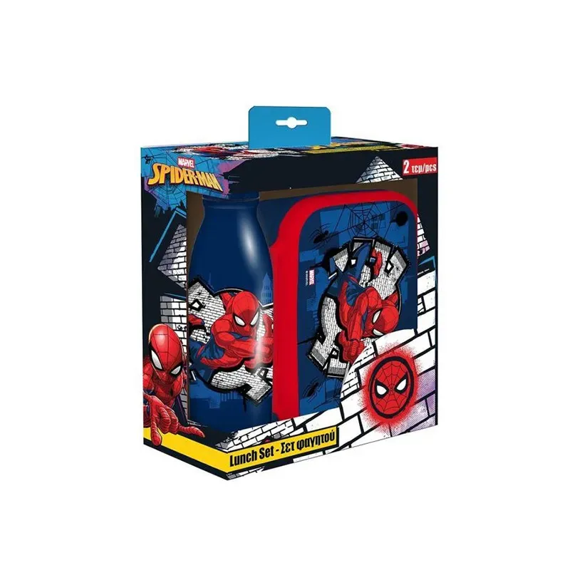 5205698822612SPIDERMAN Σετ Φαγητοδοxειο Pp 800ml & Παγουρι Αλουμινιου 500ml _beautyfree.gr 5205698822612SPIDERMAN Σετ Φαγητοδοxειο Pp 800ml & Παγουρι Αλουμινιου 500ml _beautyfree.gr