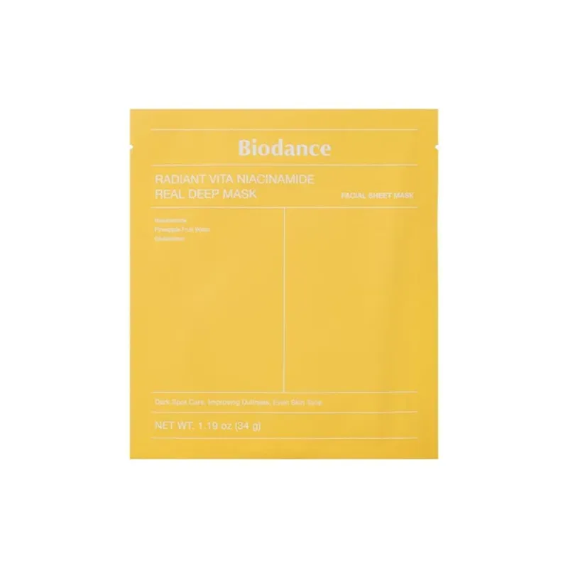8809937361459BIODANCE Radiant Vita Niacinamide Real Deep Mask_beautyfree.gr