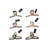 5207440010148BEAUTY SALON Κλάμερ Μεταλλικό Marble Σχέδιο _beautyfree.gr