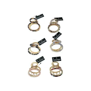 5207440010285BEAUTY SALON Κλάμερ Μεταλλικό Σχέδιο Οβάλ _beautyfree.gr