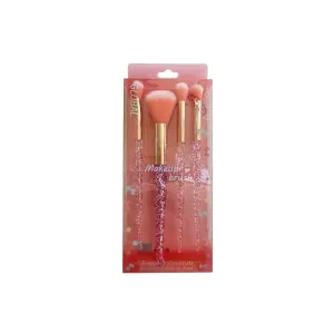 6973578912867GLOBALSTAR Make up Brushes Glitter Σετ 4τμχ_beautyfree.gr