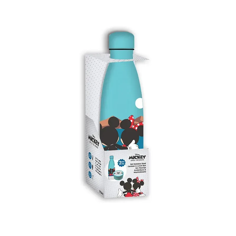 5205698838071MICKEY I Fell In Love In Greece Σετ Φαγητοδοχειο Pp 130ml & Παγουρι Ανοξειδωτο 500ml Σετ _beautyfree.gr