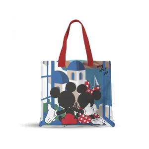5205698838064MICKEY I Fell In Love In Greece Σετ Τσαντα Shopping 39Χ32Χ11Εκ & Νεσεσερ _beautyfree.gr
