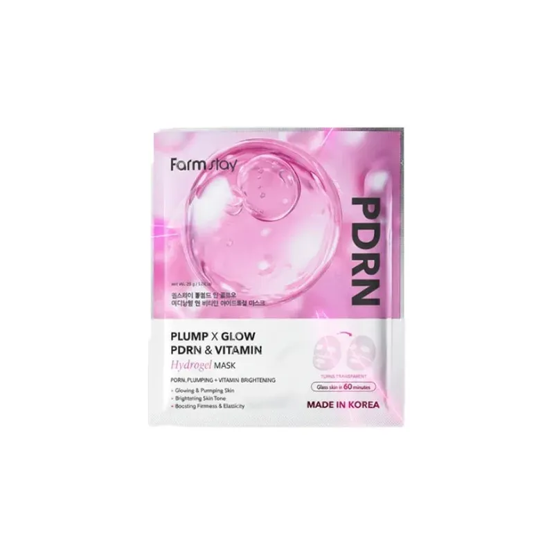 8800260031644FARMSTAY Plump x Glow PDRN Hydrogel Sheet Mask 35g_beautyfree.gr