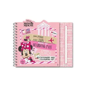 5205698838026HELLO GREECE MINNIE Μπλοκ Χρωματισμου Με Μαρκαδορους & Κασετινα 38Τμχ_beautyfree.gr