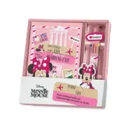 5205698838019HELLO GREECE MINNIE Σετ Σημειωματαριο Λουτρινο Με Στυλο _beautyfree.gr
